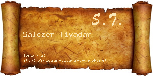 Salczer Tivadar névjegykártya